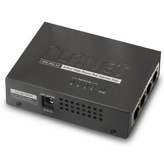 Planet Injector  4-port Gigabit PoE+ 30W IEEE802.3at B120W